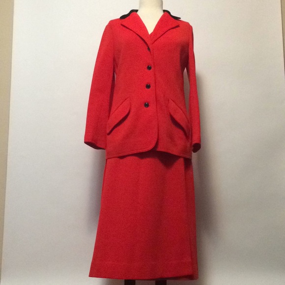 Butte Knit Dresses Vintage Butte Knit Red 3piece Suit Poshmark